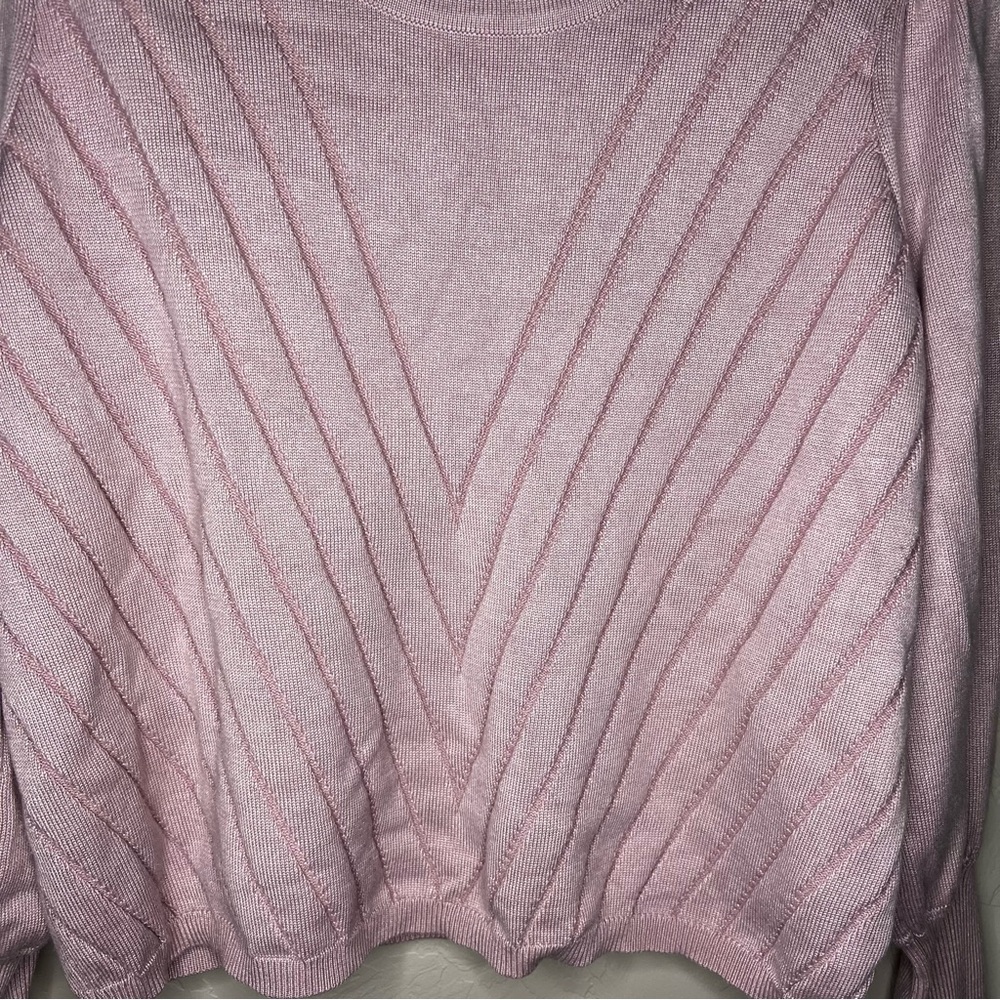 IO‎ Mauve Lantern Sleeves Sweater - Picture 3 of 9